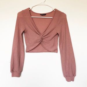 Twist Front Crop Top